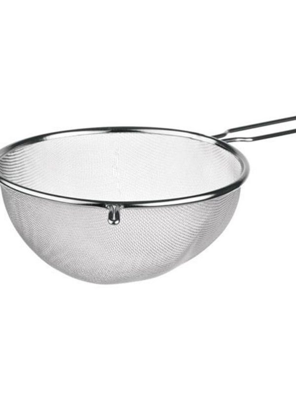 Premium Stainless Steel Fine Mesh Strainer 14cm Diameter - Perfect for Straining, Filtering, and Draining - Kitchen Essential