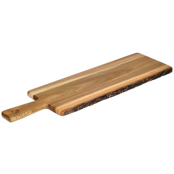 Elegant 51cm x 15cm Acacia Wood Paddle Cutting Board for Kitchen - Durable and Stylish Kitchenware Essential