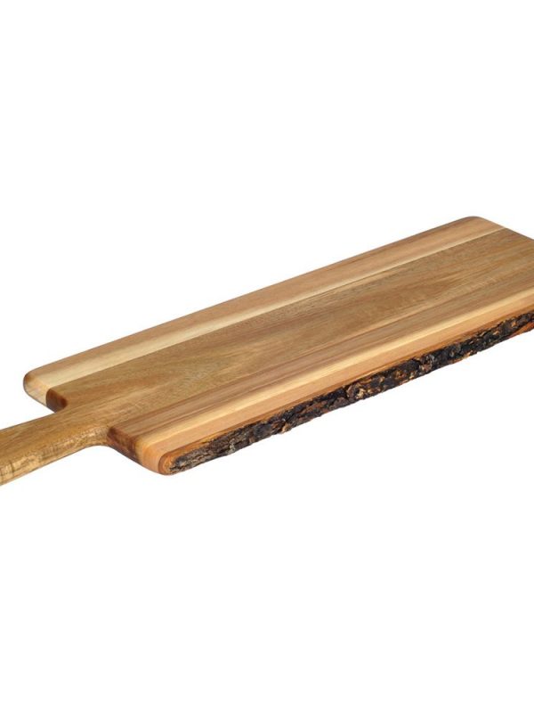 Elegant 51cm x 15cm Acacia Wood Paddle Cutting Board for Kitchen - Durable and Stylish Kitchenware Essential