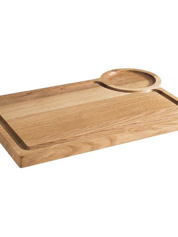 Handcrafted Wooden Serving Board 37x25x2cm - Premium Quality Cheese Board for Entertaining and Serving - Stylish Kitchen Decor