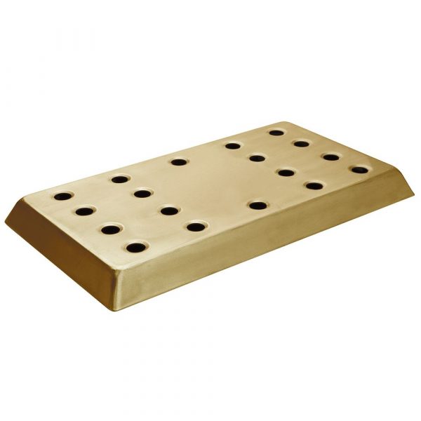 High-Quality Brass Anti-Drip Tray 42.5cm x 21.5cm - Prevent spills in style with this elegant drip tray for a seamless dining experience.