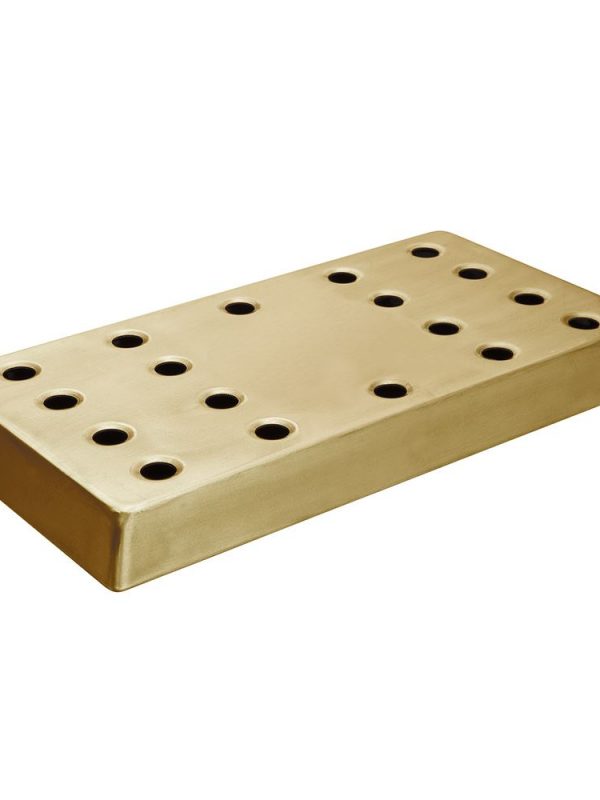 High-Quality Brass Anti-Drip Tray 42.5cm x 21.5cm - Prevent spills in style with this elegant drip tray for a seamless dining experience.