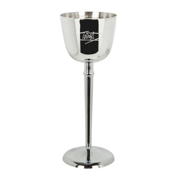 Tom Dyer The Grail Jigger 50ml Stainless Steel - Elegant barware essential for precision cocktail mixing and measuring.