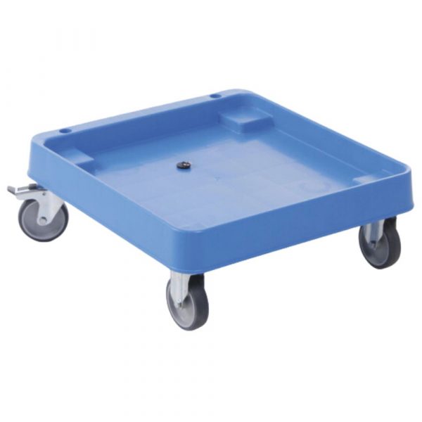 Sturdy and reliable trolley for dishwasher racks, measuring 575 x 545mm. Convenient and durable dishwashing solution for home and commercial use.
