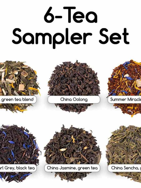 Discover a variety of flavors with our 6-Tea Sampler Set - perfect for tea enthusiasts. Premium quality teas available online now!