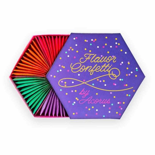 Indulge in Acorus Flavor Confetti Tea Set with 60 Tea Bags - A Festive Blend of Colors & Flavors for Tea Lovers! Perfect for Gifting or Personal Enjoyment.