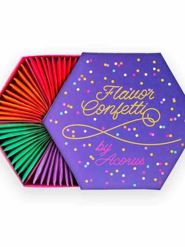 Indulge in Acorus Flavor Confetti Tea Set with 60 Tea Bags - A Festive Blend of Colors & Flavors for Tea Lovers! Perfect for Gifting or Personal Enjoyment.