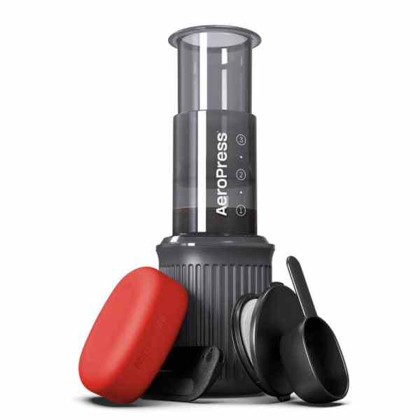 Discover the AeroPress Go - your perfect travel companion for delicious coffee on-the-go. Shop now for quality and convenience!