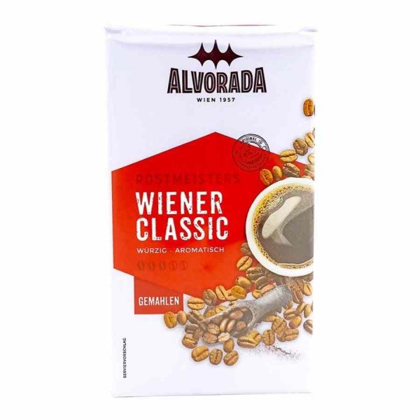 Alvorada Wiener Classic 500 g Ground Coffee - Rich and aromatic blend for the perfect daily brew, buy online now!