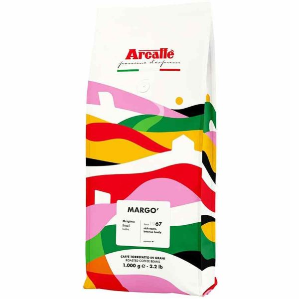 Premium Arcaffe Margo 1 kg: Rich and aromatic coffee blend for coffee lovers. Buy now for the perfect brewing experience!