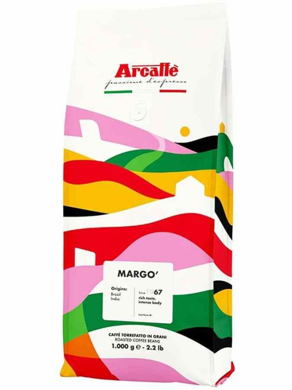 Premium Arcaffe Margo 1 kg: Rich and aromatic coffee blend for coffee lovers. Buy now for the perfect brewing experience!