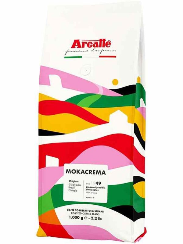 Indulge in the rich flavor of Arcaffè Mokacrema coffee beans, perfect for your daily brew. Enjoy premium quality coffee at home.