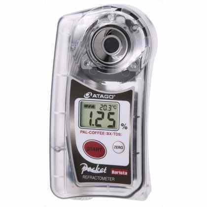 ATAGO BX/TDS Pocket Refractometer - Accurate handheld device for measuring Brix and Total Dissolved Solids in liquids. Perfect for on-the-go testing.