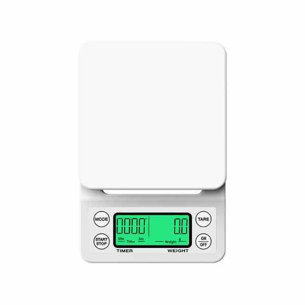 High Precision White Digital Scale for Accurate Weight Measurements - Perfect for Home and Kitchen Use