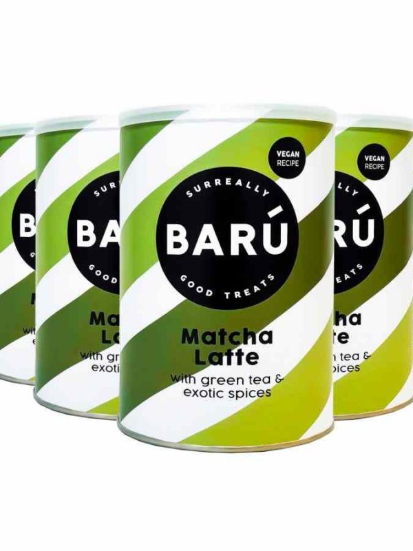 Barú Matcha Latte Powder 6 x 250 g - Premium Japanese green tea powder blend for a delicious and comforting latte experience.