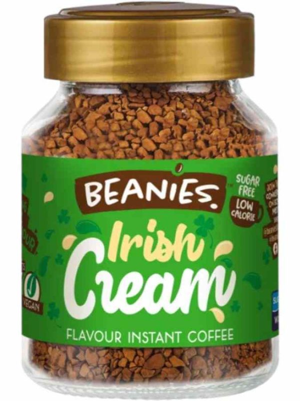 Indulge in the rich aroma of Instant Coffee Beanies Irish Cream Flavor 50 g - a premium blend for coffee lovers seeking a luxurious experience.