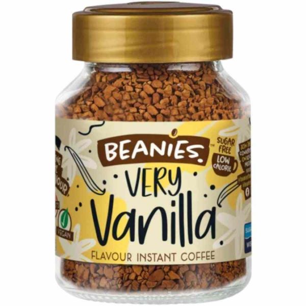 Premium 50g Beans Instant Coffee Very Vanilla Flavor - Rich and aromatic coffee blend for a delightful morning pick-me-up