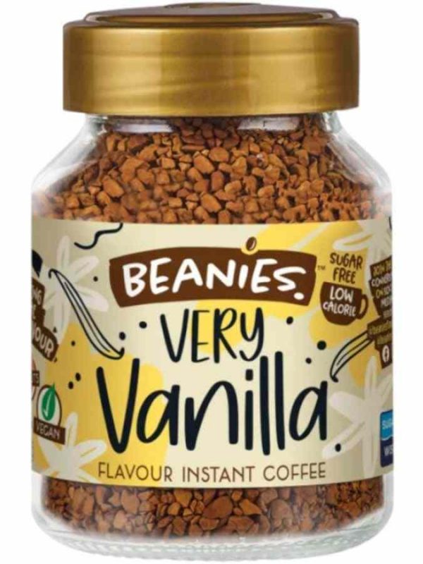 Premium 50g Beans Instant Coffee Very Vanilla Flavor - Rich and aromatic coffee blend for a delightful morning pick-me-up