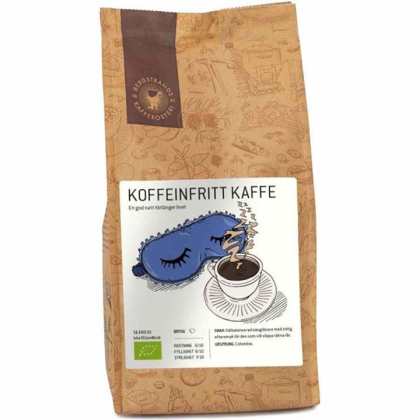 Indulge in Bergstrands Koffeinfritt Decaffeinated Coffee 250g Ground - a premium blend of aromatic coffee without caffeine. Order now!