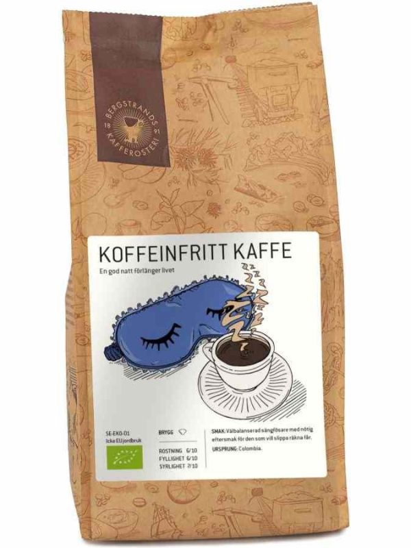 Indulge in Bergstrands Koffeinfritt Decaffeinated Coffee 250g Ground - a premium blend of aromatic coffee without caffeine. Order now!