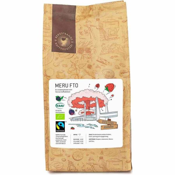 Delight your senses with Bergstrands Meru FTO 1 kg coffee beans - sustainably sourced for the perfect brew! Elevate your coffee experience today.