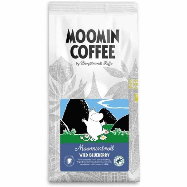 Indulge in the exotic flavor of Bergstrands Moomintroll Wild Blueberry Coffee - 250g of finely ground aromatic goodness. Shop now!