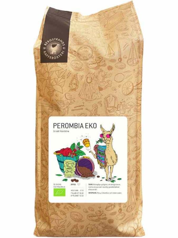 Bergstrands Perombia EKO Organic Coffee 1 kg - Rich and aromatic coffee beans for a premium brewing experience. Shop now!