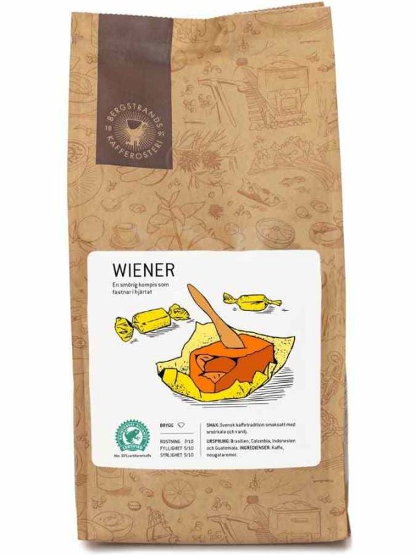 Experience the rich aroma of Bergstrands Coffee Wiener Flavor 250 g Ground - the perfect blend for coffee enthusiasts. Order now for a delightful brew!