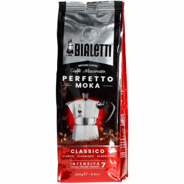 Experience the rich aroma of Café Moído Bialetti Perfetto Classic Moka 250 g. Indulge in premium quality coffee like never before.