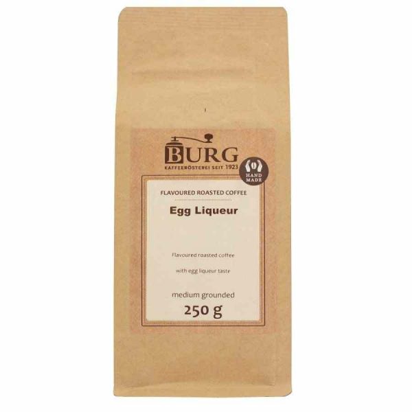 Indulge in the rich flavors of Burg Flavor Coffee with Ovo Liqueur in this 250g ground blend. Perfect for coffee connoisseurs looking for a luxurious experience.