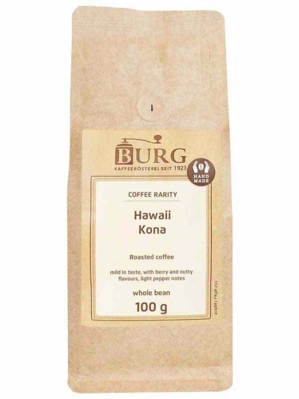 Indulge in the rich flavors of Burg Hawaii Kona Coffee Beans - premium quality beans for the perfect brew. Order online now!