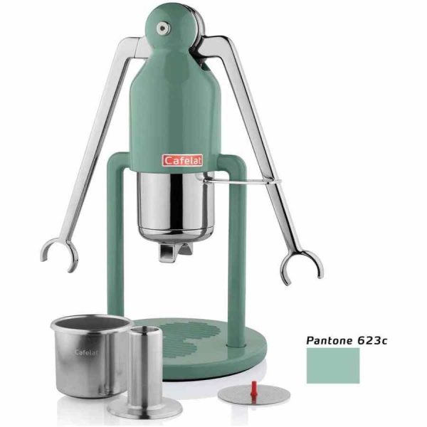 Experience the perfect espresso with Cafelat Robot Regular Manual Espresso Machine – a sleek and reliable coffee maker for coffee enthusiasts.