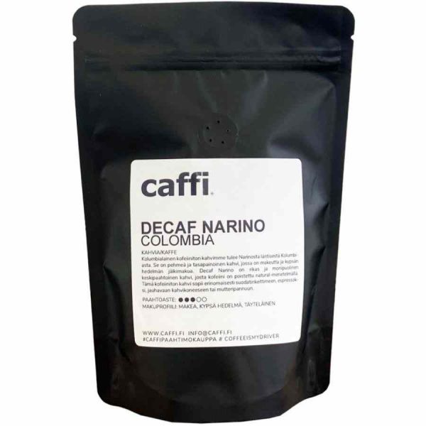 Premium Caffi Decaf Narino Colombia Coffee Semi Caffeine 250 g - Rich, smooth, and flavorful decaffeinated coffee blend for a delightful sip