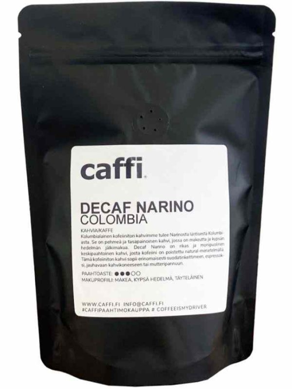 Premium Caffi Decaf Narino Colombia Coffee Semi Caffeine 250 g - Rich, smooth, and flavorful decaffeinated coffee blend for a delightful sip