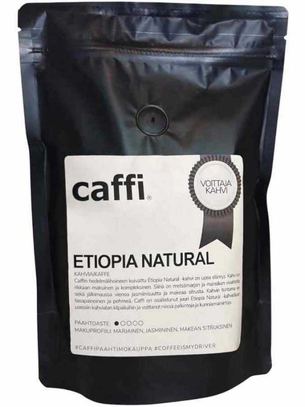 Premium Caffi Etiopia Natural 200g Coffee Beans - Rich Ethiopian flavor, perfect for coffee enthusiasts. Order now for a delightful brewing experience!