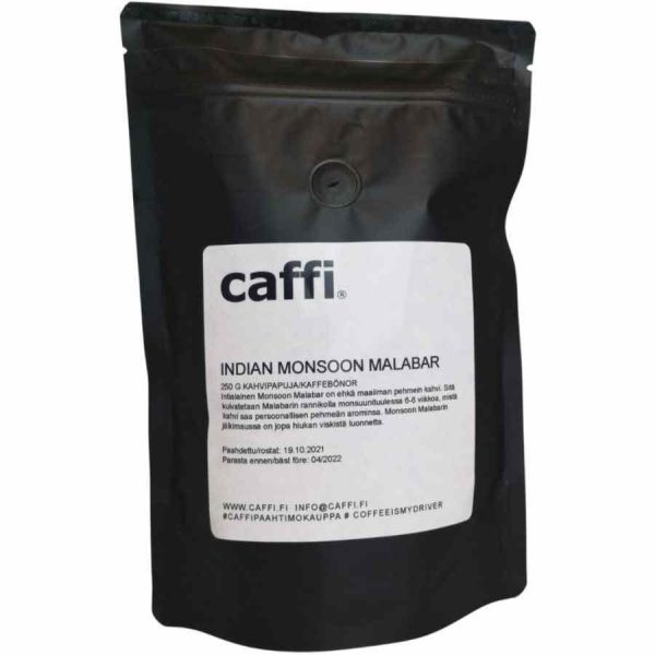 Premium Indian Monsoon Malabar coffee beans, 250g, rich aroma and taste, for the ultimate coffee experience, buy now!