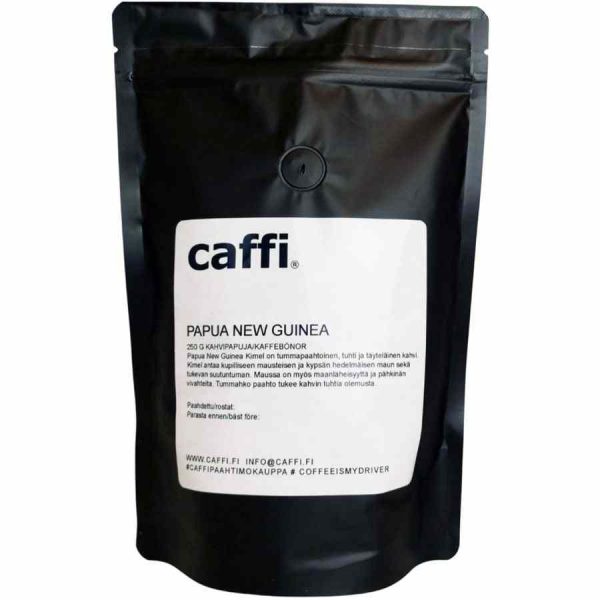 Premium Caffi Papua New Guinea Bold 250g Whole Coffee Beans - Rich flavor and aroma, perfect for coffee enthusiasts. Order now!