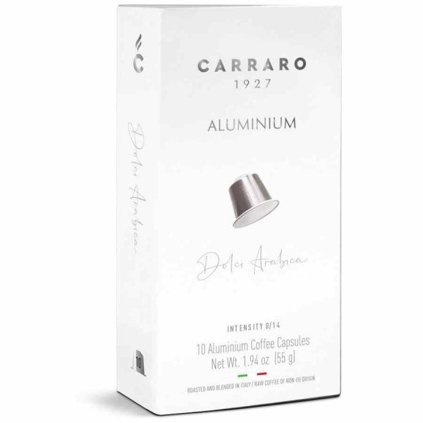 Carraro 1927 Dolci Arabica Nespresso-compatible Coffee Capsules - Pack of 10, Rich Flavor and High Quality, Buy Online Now!