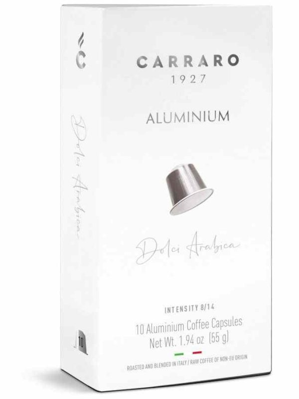 Carraro 1927 Dolci Arabica Nespresso-compatible Coffee Capsules - Pack of 10, Rich Flavor and High Quality, Buy Online Now!