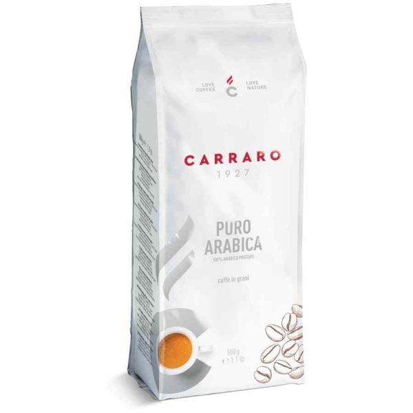 Indulge in Carraro 1927 Pure Arabica - A luxurious and superior blend of high-quality Arabica coffee beans for a delightful coffee experience. Order now!