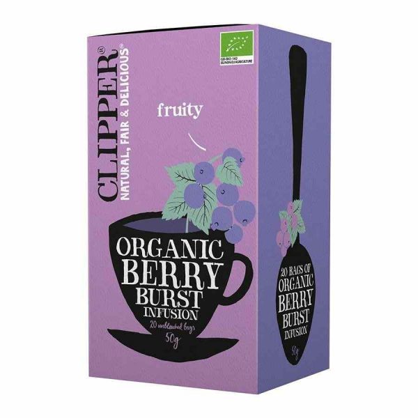 Clipper organic fruit infusion: Bursting with natural flavors, a refreshing blend of organic fruits in a high-quality infusion. Buy online now!