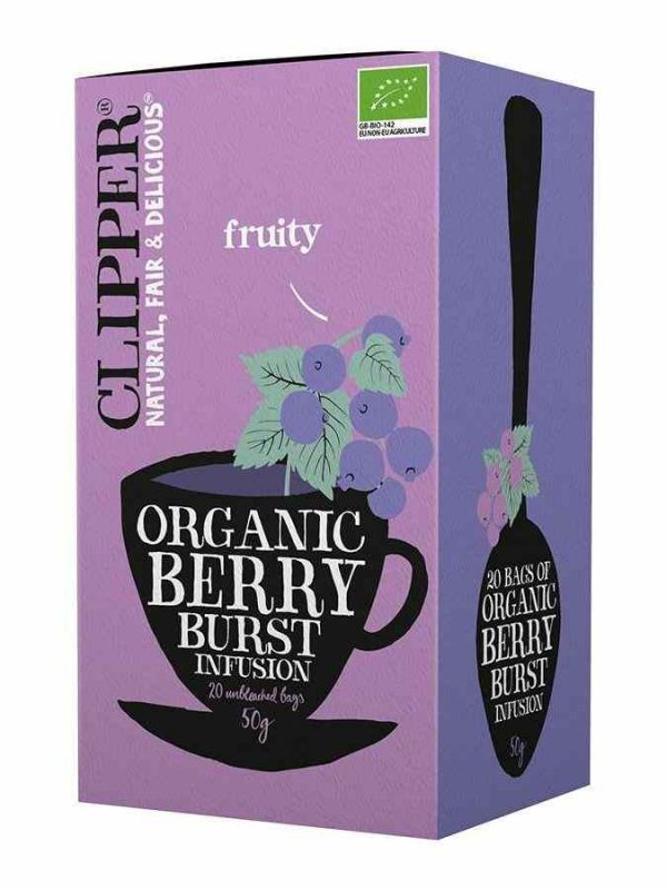 Clipper organic fruit infusion: Bursting with natural flavors, a refreshing blend of organic fruits in a high-quality infusion. Buy online now!