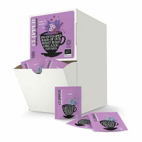 Organic fruit infusion by Clipper - a flavorful and delightful blend of handpicked fruits for a refreshing experience. Order online now!