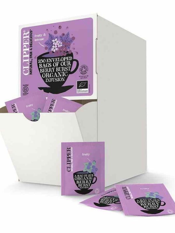 Organic fruit infusion by Clipper - a flavorful and delightful blend of handpicked fruits for a refreshing experience. Order online now!