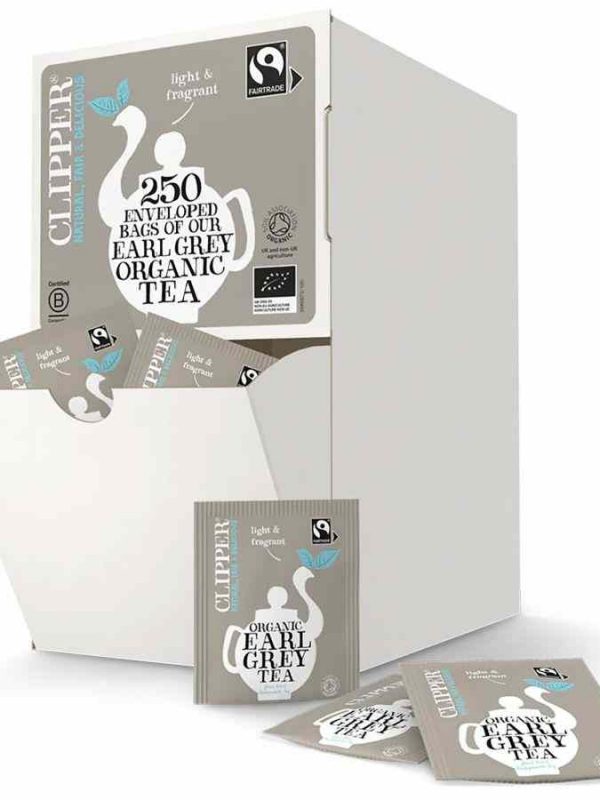 Indulge in Clipper Organic Earl Gray Tea - a premium blend for a delightful morning ritual. Buy now for an exquisite tea experience!