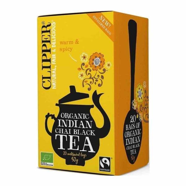 Experience the rich flavors of Clipper Organic Indian Chai Black Tea with 20 Bags. Elevate your tea routine with this exquisite blend.