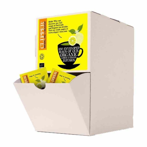 Clipper organic lemon and ginger infusion - refreshing blend of citrus and spice for a delightful tea experience