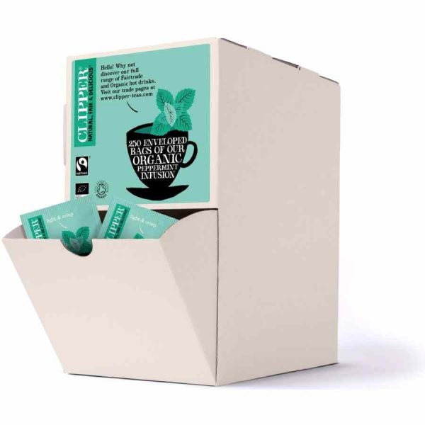 Experience pure refreshment with Clipper Organic Peppermint Infusion - a premium herbal tea blend for relaxation and rejuvenation.
