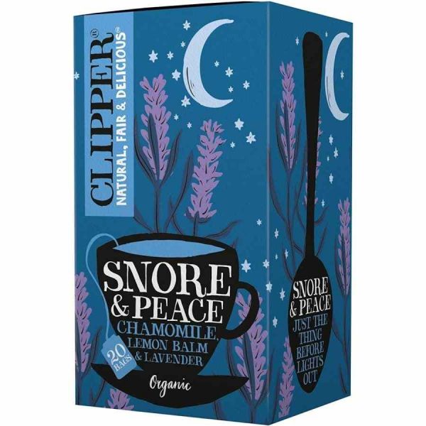 Clipper Organic Snore & Peace Infusion 20 tea bags - Enjoy a soothing blend for a peaceful night's sleep with this organic tea blend.
