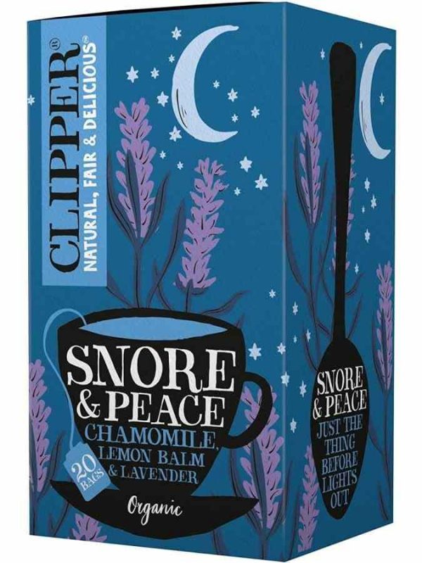 Clipper Organic Snore & Peace Infusion 20 tea bags - Enjoy a soothing blend for a peaceful night's sleep with this organic tea blend.